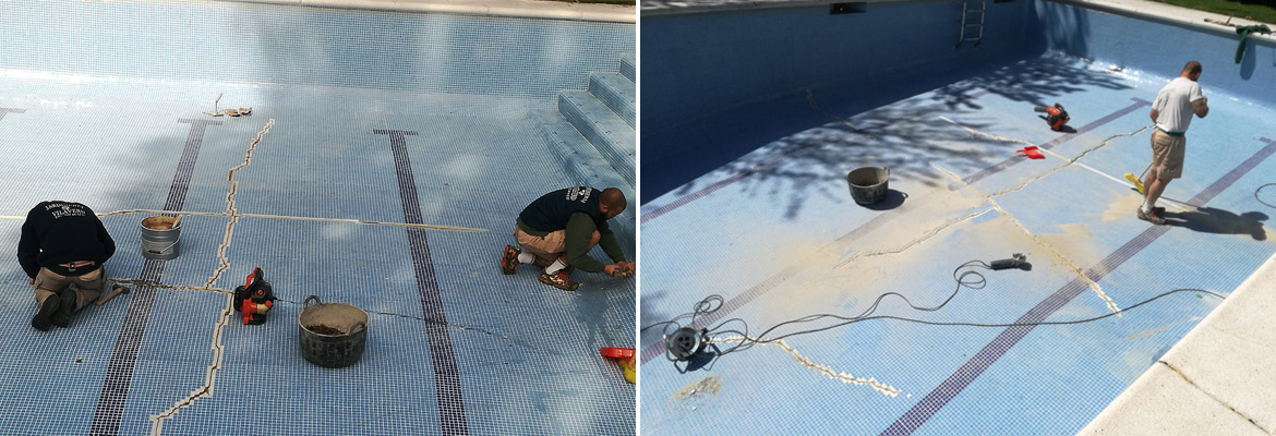 Reparació esquerdes piscina