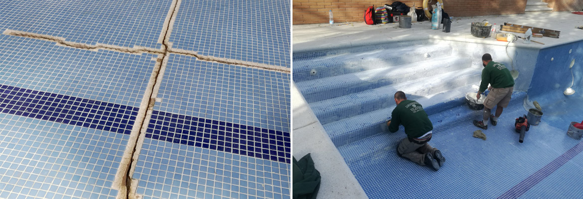 Reparació esquerdes piscina