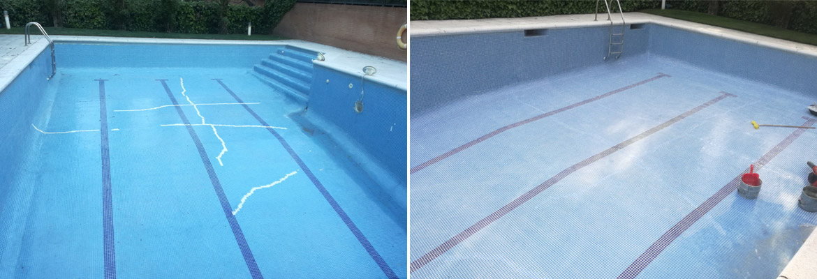 Reparació esquerdes piscina